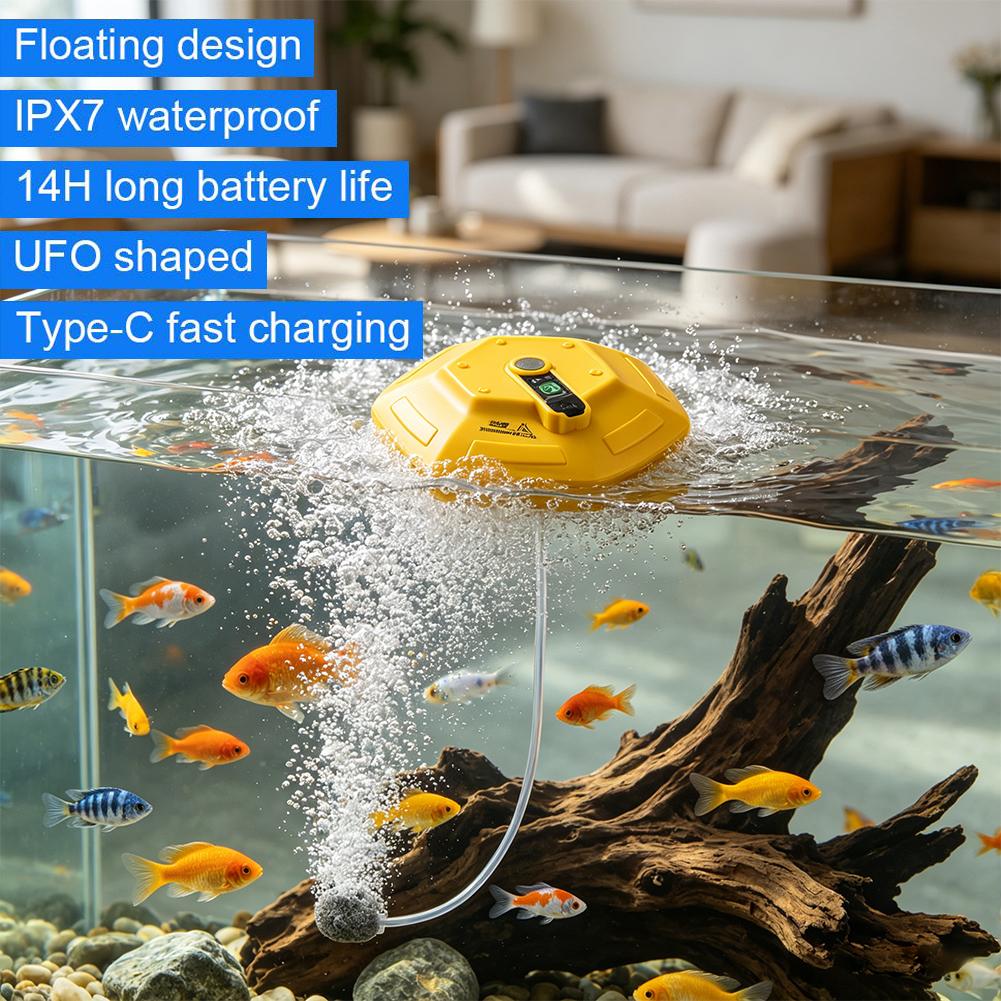 フローティングフィッシングエアレーターポンプ 14時間の長時 - Fish Finder Battery のレビューと価格