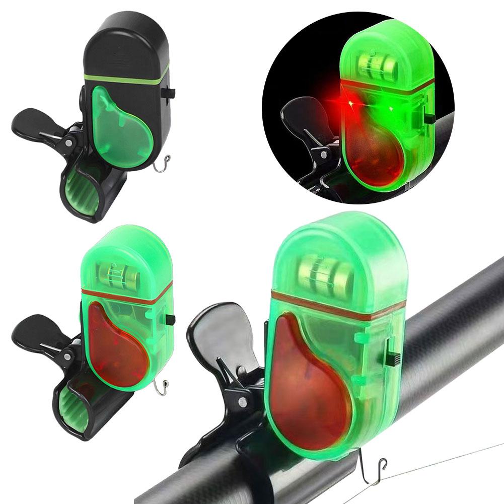 電子式釣りバイトアラーム LEDライト ロッドクリップ式 大 - Bite Indicator のレビューと価格