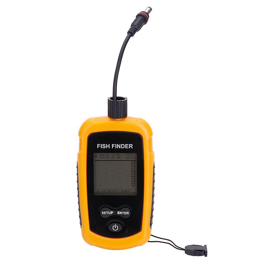 アラーム付き100Mポータブルソナー魚群探知機 ソナー範囲エ - Fishing Depth Finder のレビューと価格